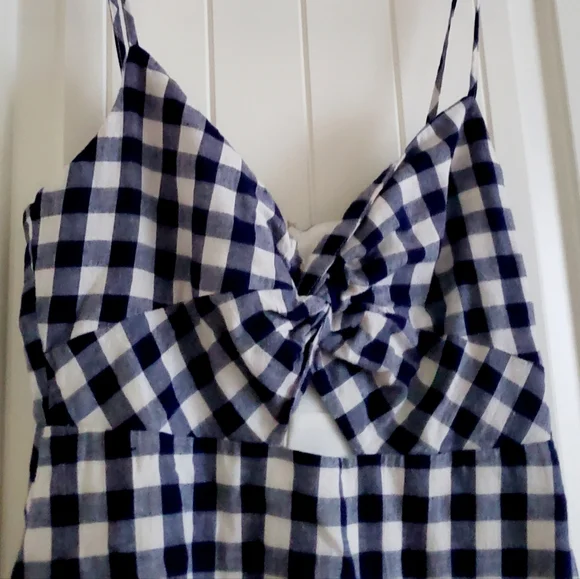 Wild Honey blue and white gingham mini dress - Picture 4 of 6